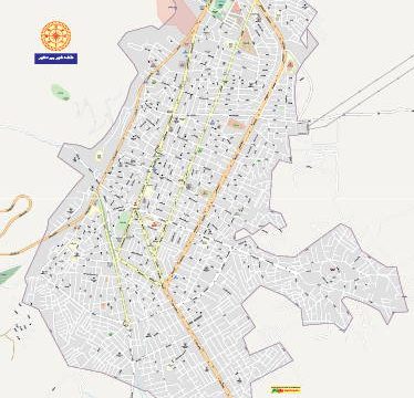 نقشه شهر پیرانشهر