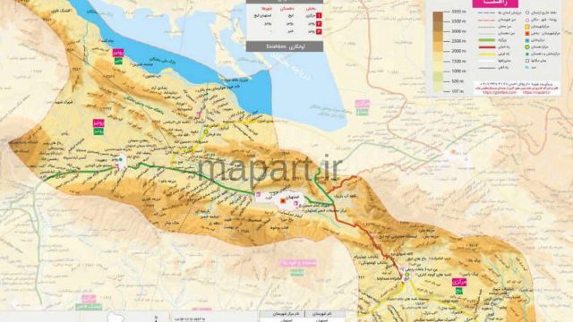 نقشه شهرستان استهبان
