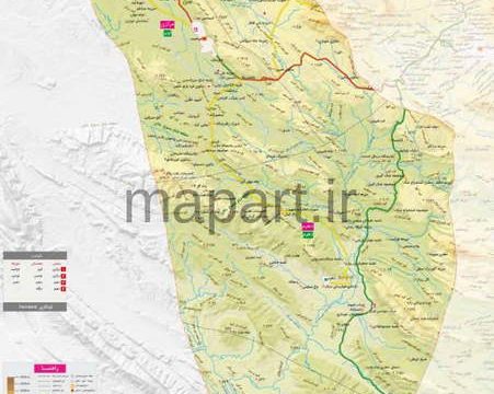 نقشه شهرستان فراشبند