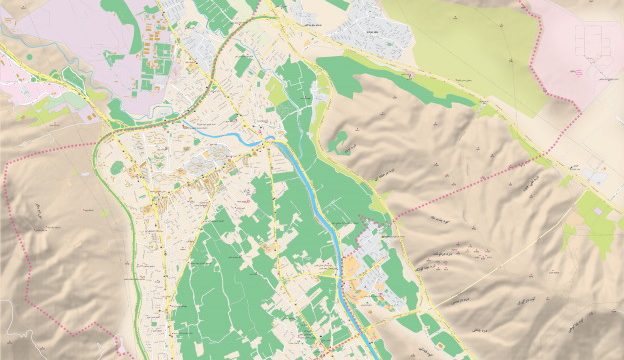 نقشه منطقه ۶ شیراز